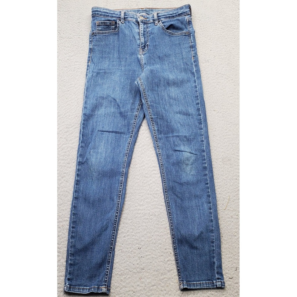 Topshop Moto Jeans Womens 28x30 Multi Denim Streetwear Skinny Leg Medium Wash